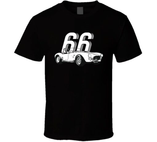 1966 Year Car Fan Ac Cobra 427 B And W Vintage T T Shirt