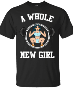 A WHOLE NEW GIRL FITNESS PRINCESS GYM Cotton T-Shirt