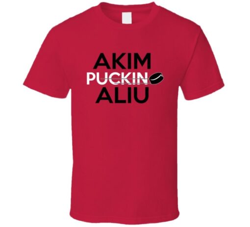 Akim Aliu Puckin Hockey Calgary T Shirt