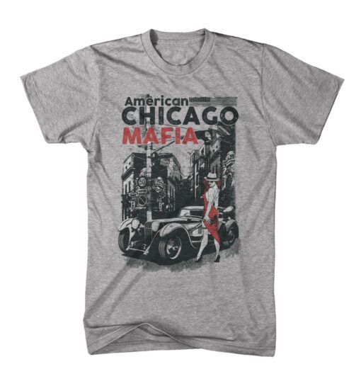 Am10117- Men Usa Vintage Chicago City Of God The Father Film Mafia S-5Xl New T Shirt
