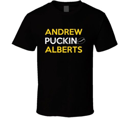 Andrew Alberts Boston Hockey Puckin T Shirt