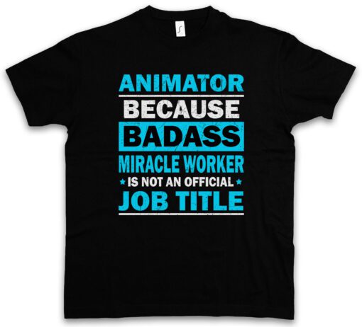 Animator Profession Beruf Miracle Badass Fun Animateur Urlaub T Shirt