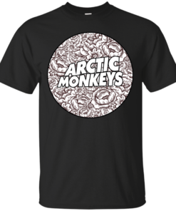 Arctic Monkeys Flower Circle Logo Cotton T-Shirt