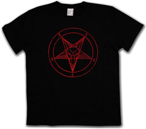 Baphomet Pentagrama Sign - Aleister Crowley Pentagramm Circle Satanic 666 T Shirt