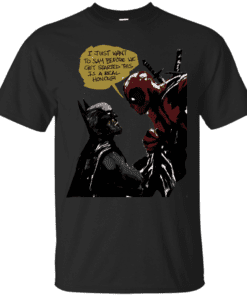 Batman Vs Deadpool Cotton T-Shirt