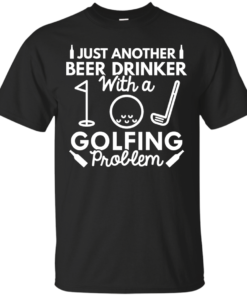Beer Drinker Golfing golf Cotton T-Shirt