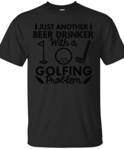 Beer Drinker Golfing golfer Cotton T-Shirt