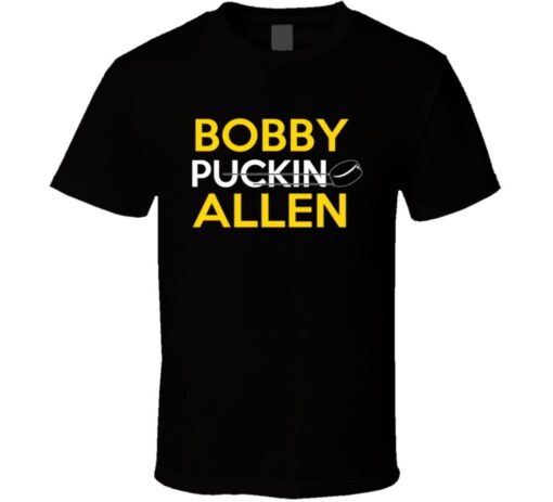 Bobby Allen Boston Hockey Puckin T Shirt