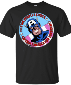Captain America For President Cotton T-Shirt