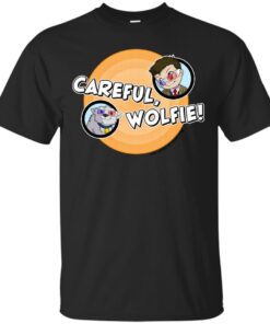 Careful Wolfie Bullseye Cotton T-Shirt