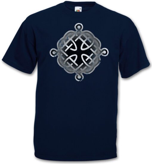 Celtic Blue Logo Knot Signal X - Celtic Celtic Odin Thor Knoten Cruz Runas T Shirt