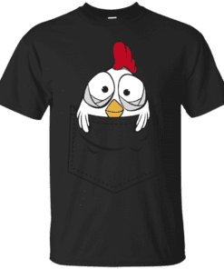 Chicken in pocket Cotton T-Shirt
