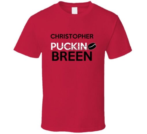 Christopher Breen Puckin Hockey Calgary T Shirt