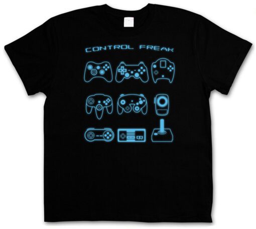 Control Freak Me Nes Video Game Controller Gamepad Joystick Evolution T Shirt