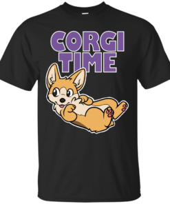Corgi Time Cotton T-Shirt