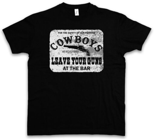 Cowboys Sign Safety Cowgirl Us Us West Country Fun T Shirt