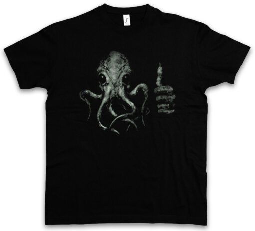 Cthulhu Thumb Up Wars Arkham Horror Dunwich Miskatonic H. P. Lovecraft T Shirt