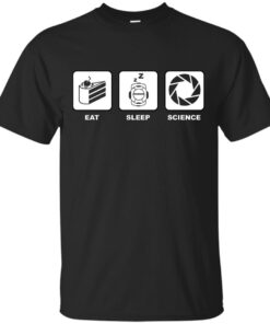 Eat Sleep Science Cotton T-Shirt