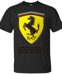 Ferrari Logo Cotton T-Shirt