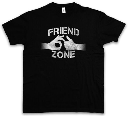 Friend Zone I Heart Thumps Up Hand Hands Hearts Single Fun Friend Zone T Shirt