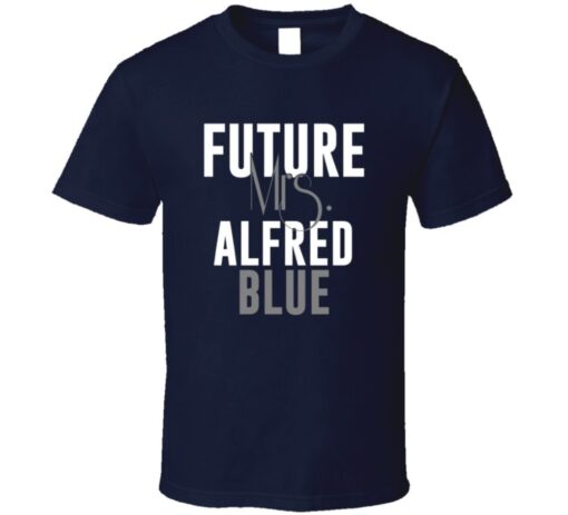 Future Mrs. Alfred Blue Football Jersey Houston T Shirt