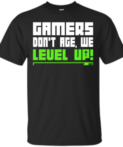 Gamers Dont Age We Level Up Cotton T-Shirt