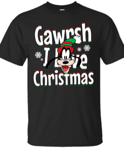Goofy Gawrsh I Love Christmas Cotton T-Shirt