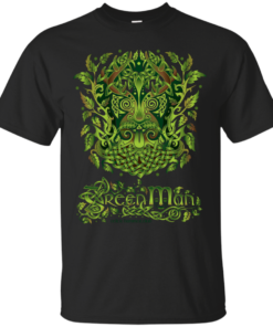 Green Man Cotton T-Shirt