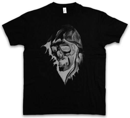 Grim Reaper Ii I Belong Skeleton Death Scythe Capa Hood T Shirt