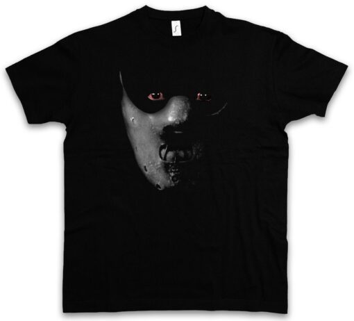 Hannibal Mask - Red Face Silence Der Lecter Dragon Lambs S - 5Xl T Shirt