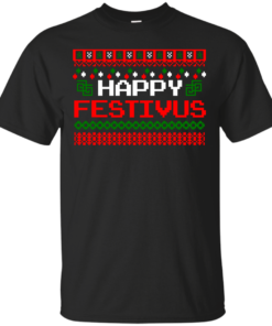 Happy Festivus Ugly Christmas  Cotton T-Shirt