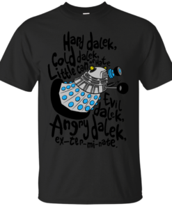 Hard Dalek Cold Dalek Soft Kitty Parody Cotton T-Shirt