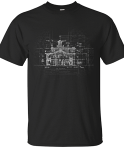 Haunted Mansion Blueprint Cotton T-Shirt