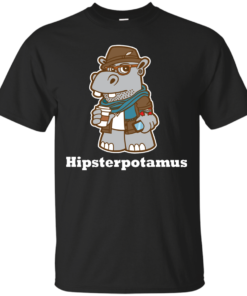 Hipsterpotamus Cotton T-Shirt