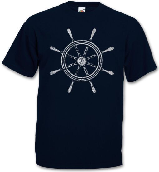 I Oldschool Nautical Wheel - Wheel Anchor Tattoo Starsailor Ship Ship T Shirt