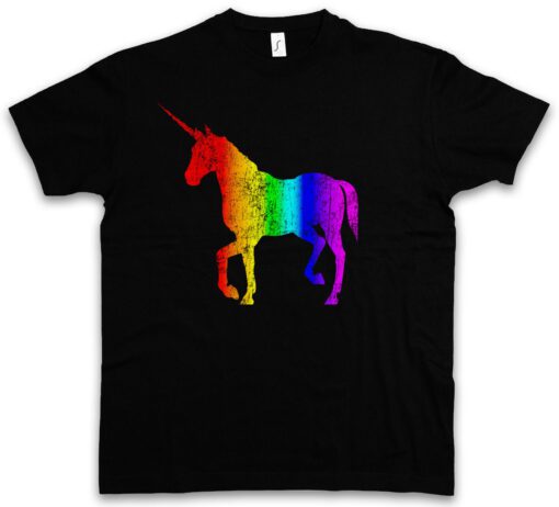 I Unicorn Rainbow Colors Fairy Fairy Tattoo Cartoon Rockabella T Shirt