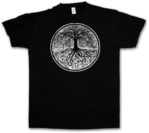 Ii Yggdrasil Tree Logo - Arsen Irminsul Celtic Odin Thor Loki Life T Shirt
