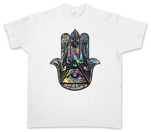 Illuminati Hamsa Hand Illuminaten Society Freimaurer Auge Masón T Shirt