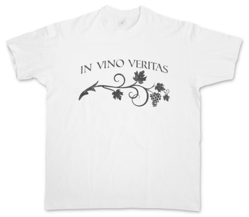 In Vino Veritas Wine Quote Alkaios Grape Winery Vintner Selector T Shirt
