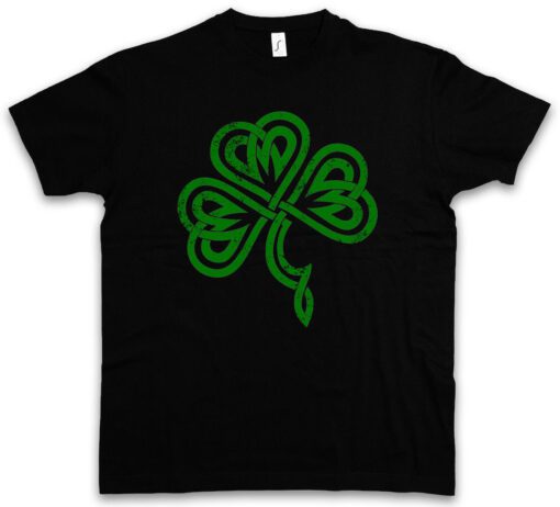 Irish Shamrock Knot Iii Swea Cloverleaf Ireland Runas Runa T Shirt