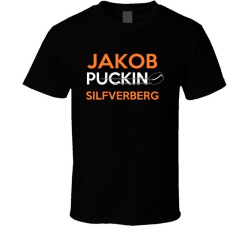 Jakob Silfverberg Anaheim Hockey Puckin Orange T Shirt