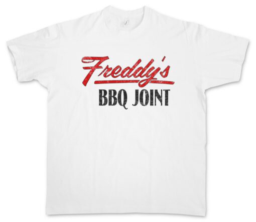 Joint Bbq Freddy Restaurant Bar Sign Logos Company Logo Frank Hayes T Shirt