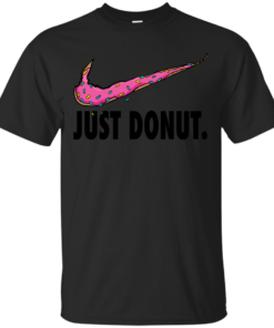 Just Donut Black Cotton T-Shirt