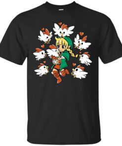 Linkle the Cucco Queen Cotton T-Shirt