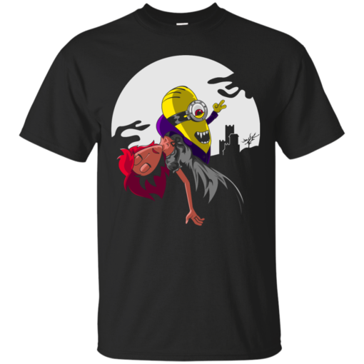 Minion Dracula graphic illustration Cotton T-Shirt