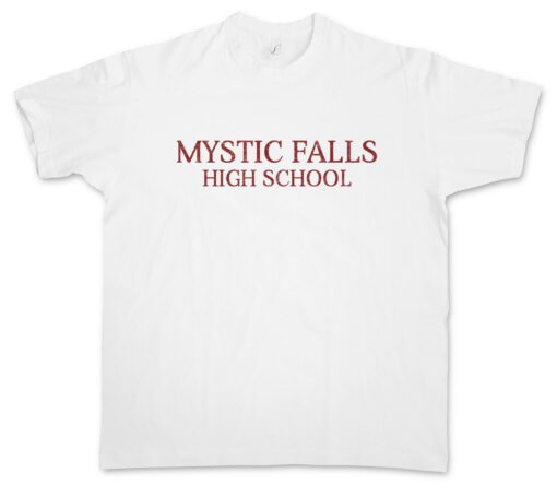 Mystic Falls High School Team Vampire Diaries School Sign Symbol Logo T Shirt
