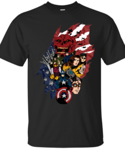 Oh Captain My Captain avengers  Cotton T-Shirt