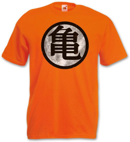 Orange Maestro Goku Vintage Tee - Tv Kanji Kame Kaio Roshi Dragonball Z Son T Shirt