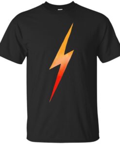 OrangeandRed Lightning Bolt Cotton T-Shirt