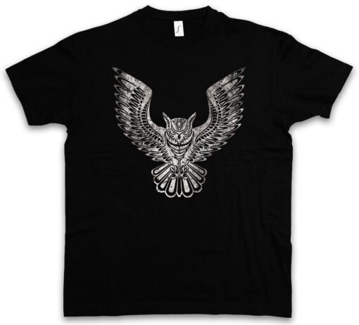 Owl Ii Cute Cartoon Hipster Bird Tattoo Electro Rockabella Models T Shirt
